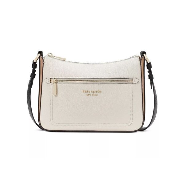 KATE SPADE NY Hudson pebbled leather small crossbody bag + Dust bag - Parchment - Picture 2 of 16
